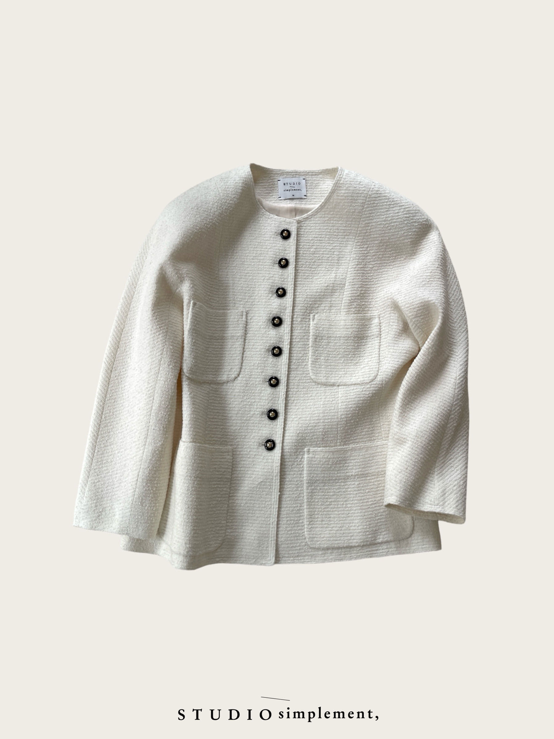 Dome Tweed Jacket (ivory)