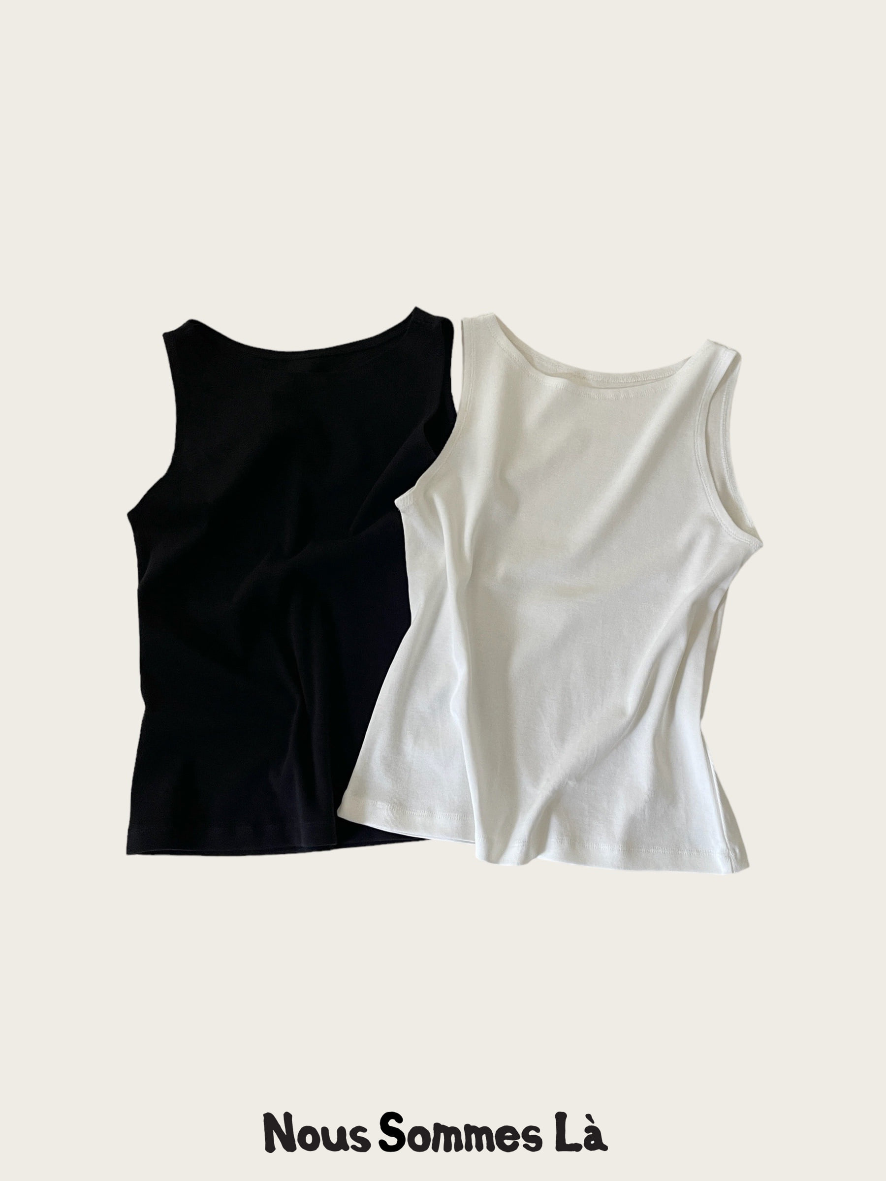 2nd/ Boat-neck Sleeveless