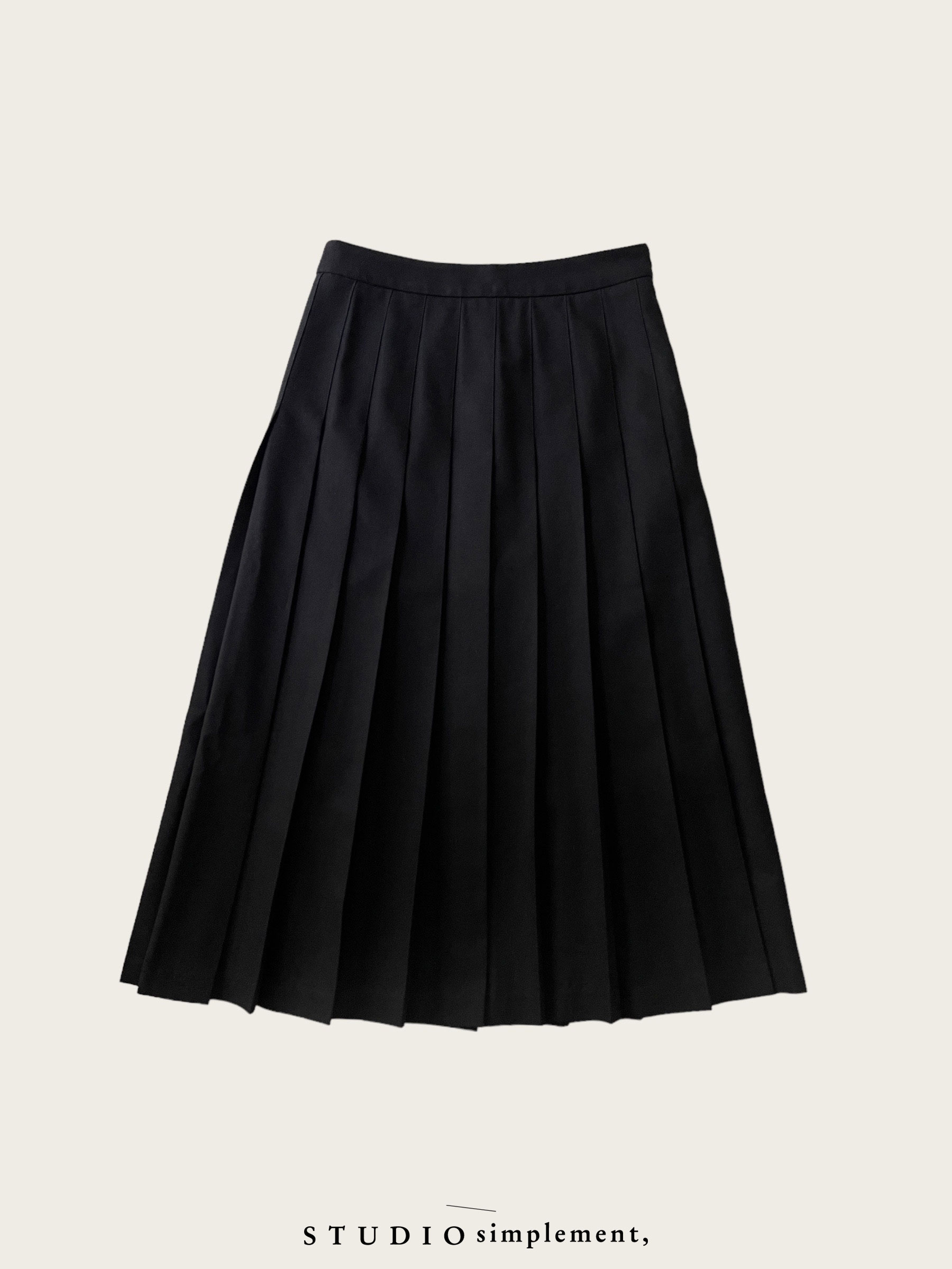 Hedi Pleated Skirt (black)
