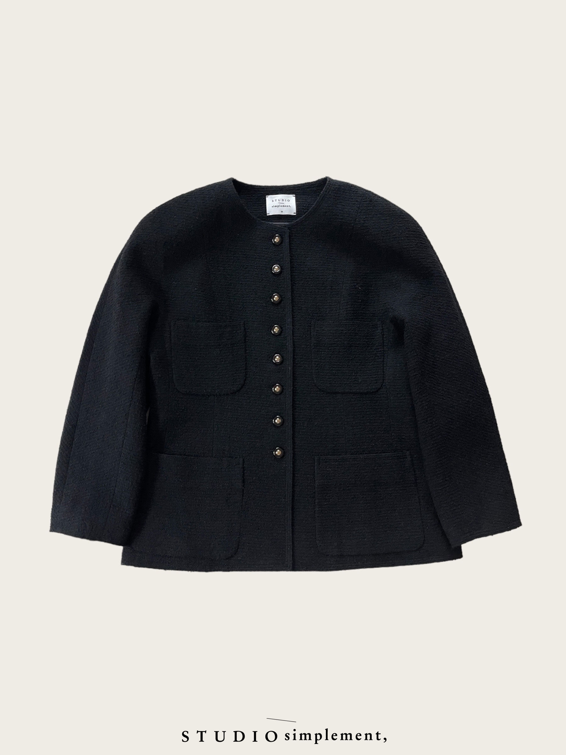 Dome Tweed Jacket (black)