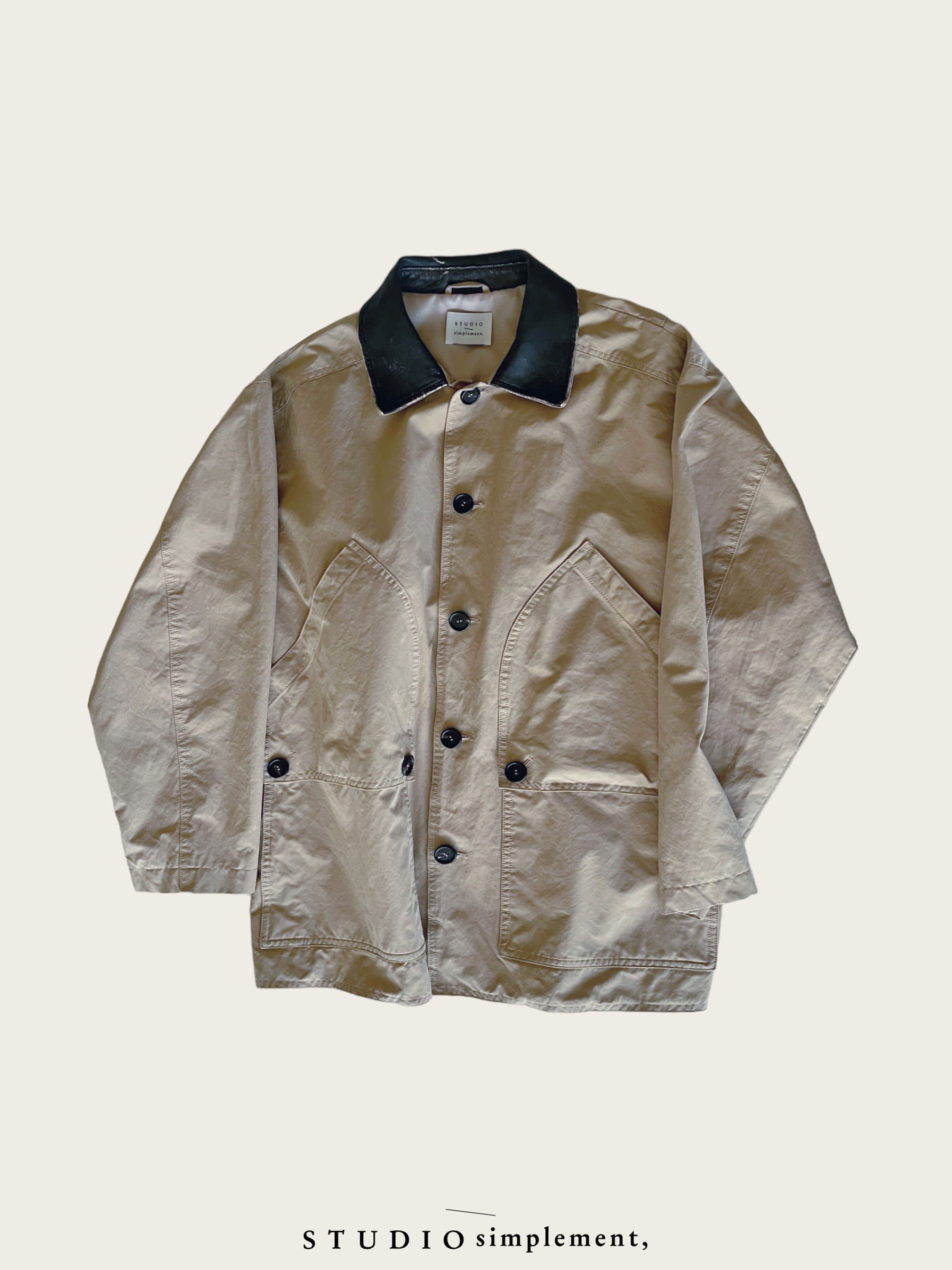 Masculine Cotton Jacket (beige)