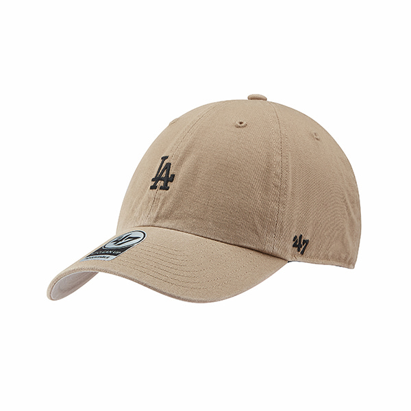 47브랜드 LA 다저스 스몰 로고 볼캡 남녀공용 야구 모자 B-BSRNR12GWS-KHB