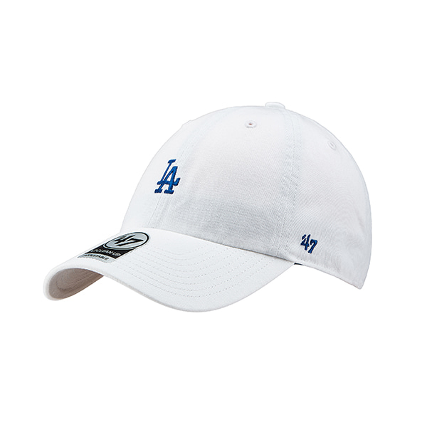 47브랜드 LA 다저스 스몰 로고 볼캡 남녀공용 야구 모자 B-BSRNR12GWS-WHA