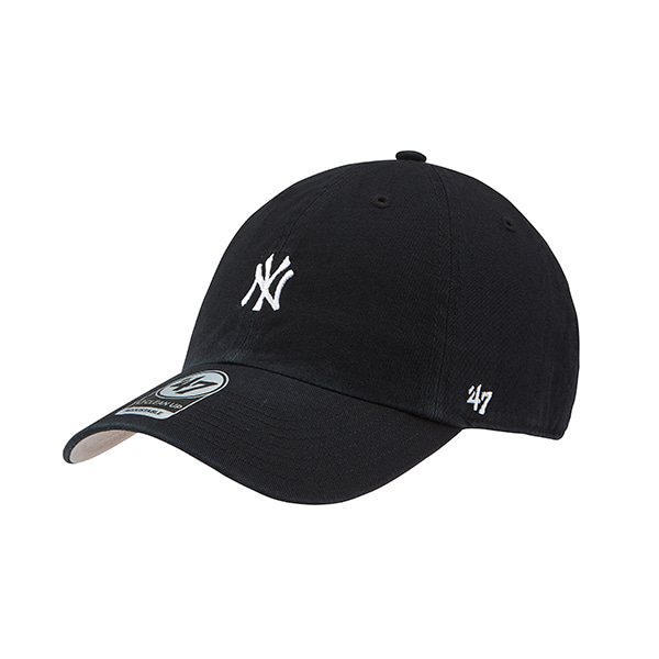 47브랜드 NY 뉴욕 양키스 스몰 로고 볼캡 남녀공용 야구 모자 B-BSRNR17GWS-BK