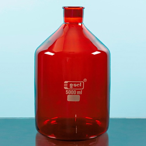 대용량 세구형 갈색 용액병 5L, 10L, 20L