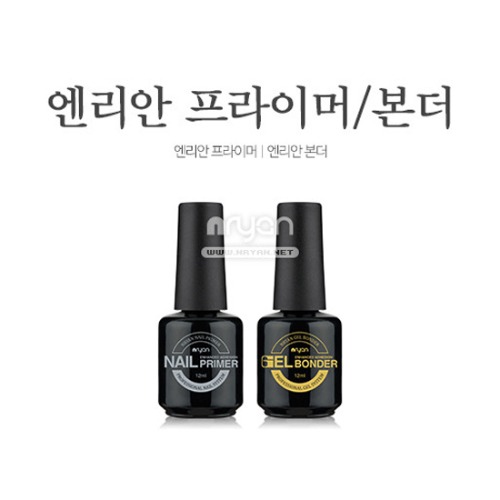 엔리안 젤네일 프라이머/본더 각 12ml 젤유지력향상