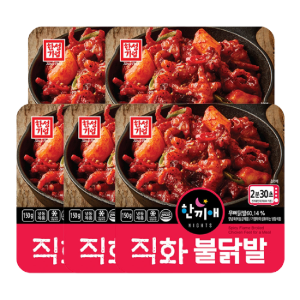 한성기업 한끼애 뼈없는 직화불닭발150g*5개 (냉동)술안주 야식