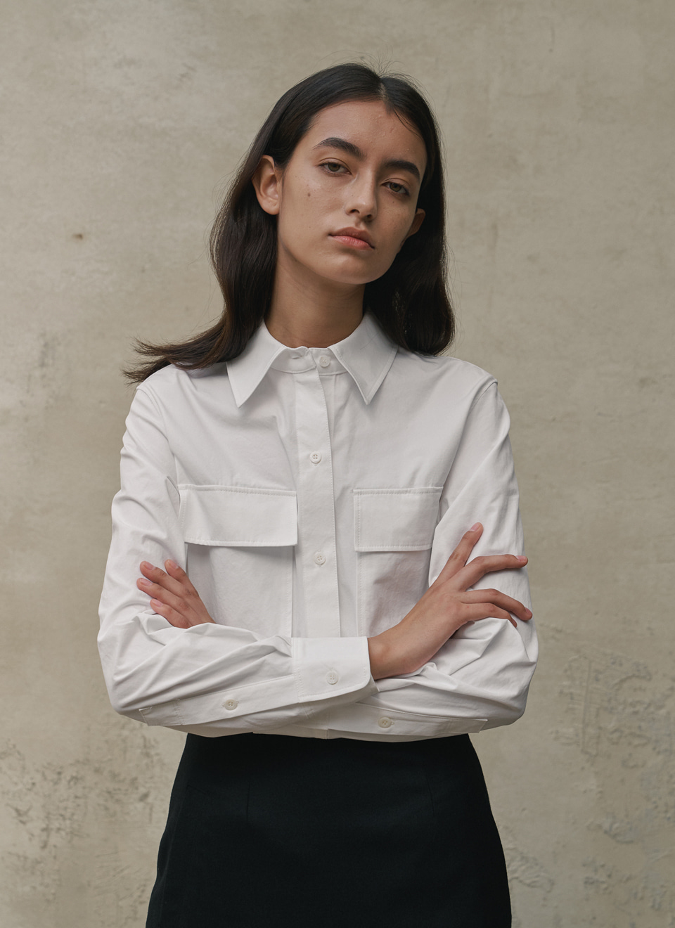 20 A/W POCKET SHIRT WHITE