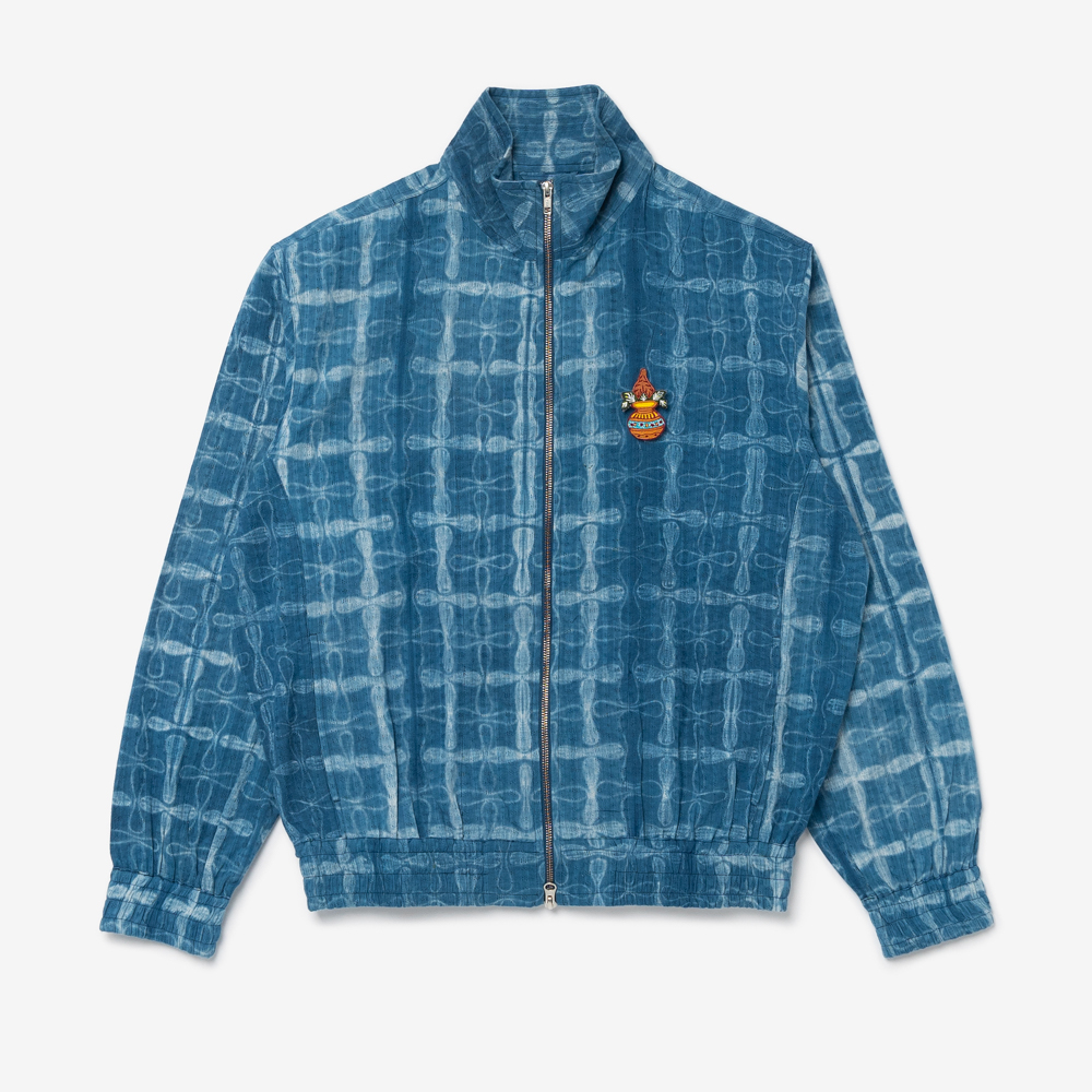 Kardo - MACK Tracksuit Jacket With Two Way Zip (Shibori Indigo)