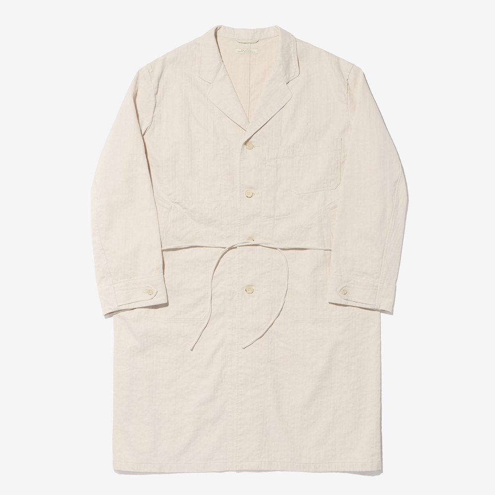 OLD JOE - ROPED WAIST ATELIER COAT (BONE)