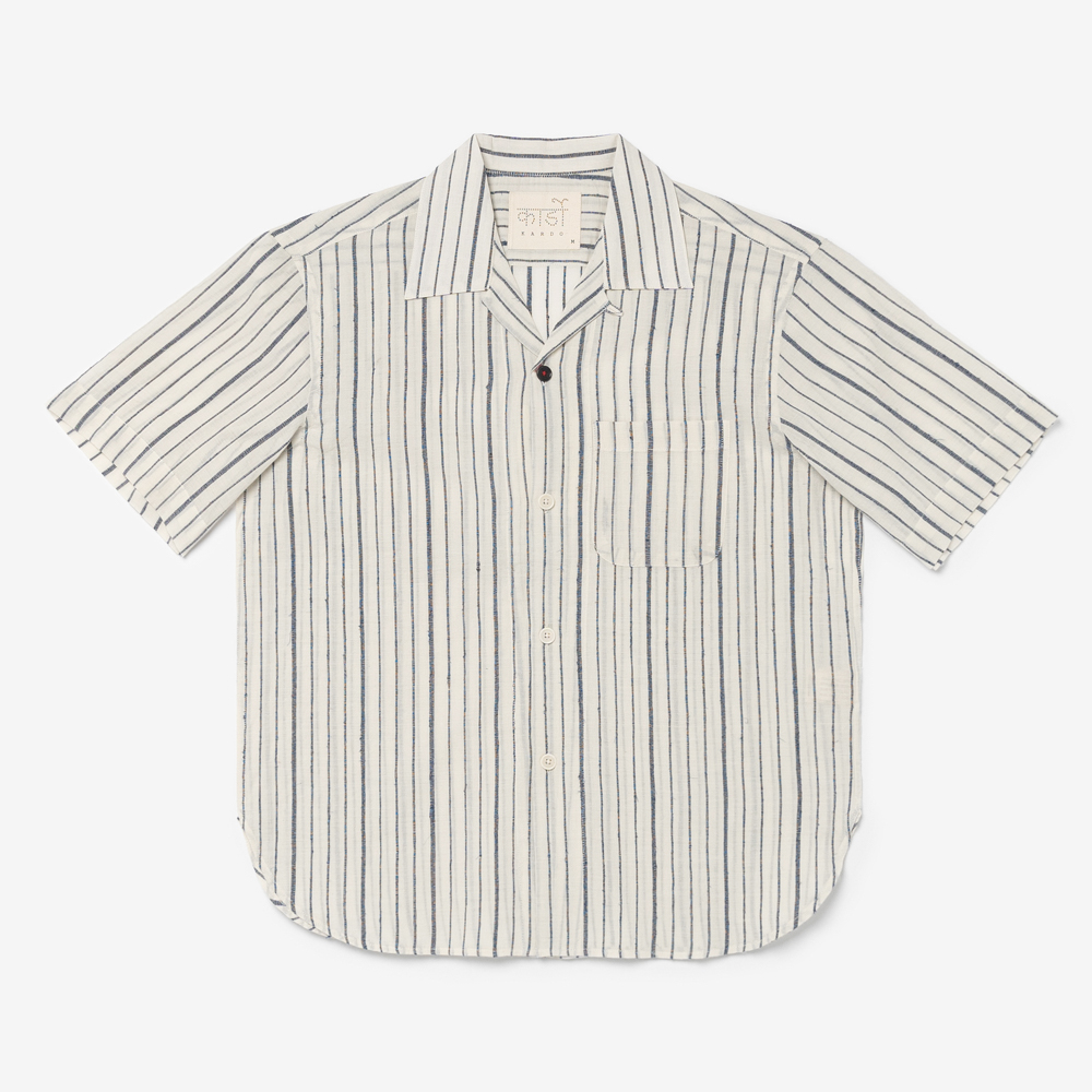 Kardo - RONEN Over Sized Camp Shirt (Extra Weft Navy)