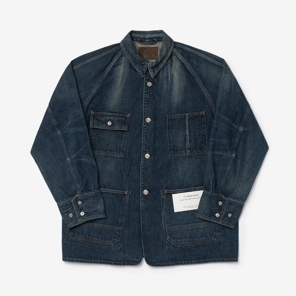 OLD JOE - HAMPTON CHORE JACKET (FADE INDIGO)