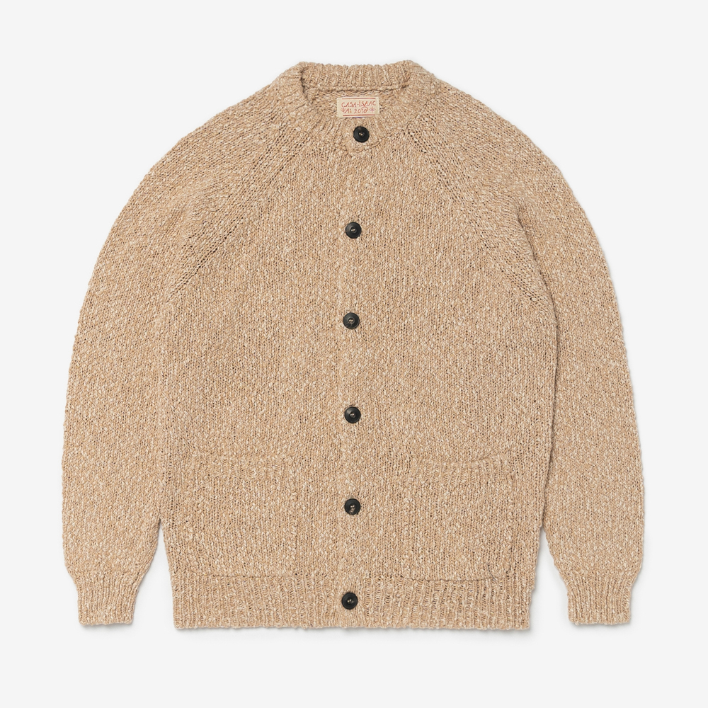 Casa Isaac - Vintage Cotton Cardigan (Beige)