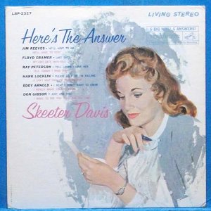 Skeeter Davis (here&#039;s the answer) 영국 스테레오 초반