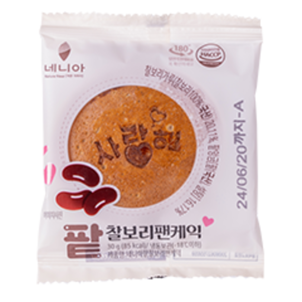 네니아 사랑해 팥 찰보리 팬케익 600g (30g x 20개)