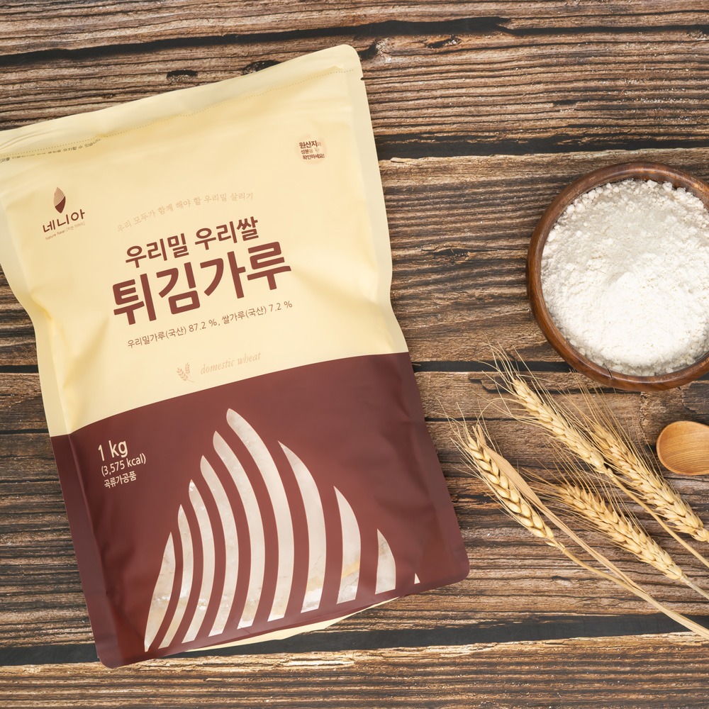 네니아 우리밀 우리쌀 튀김가루 1kg