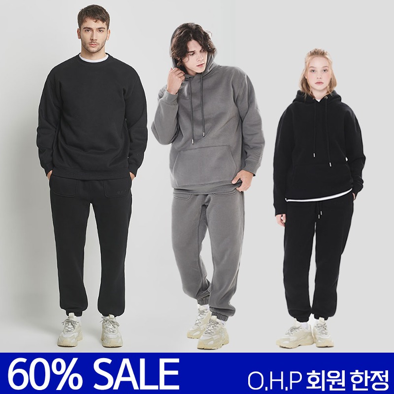 [60% SALE] OHP 기모 3종 패밀리 세일 회원 한정수량[품질경험][1인1구매] - 원헌드레드퍼센트