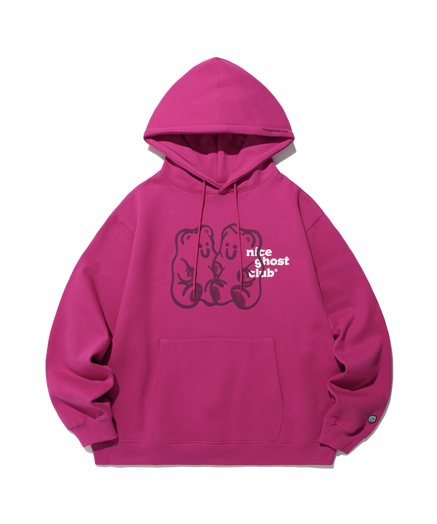 GUMMY BEAR LOGO HOODIE PINK niceghostclub