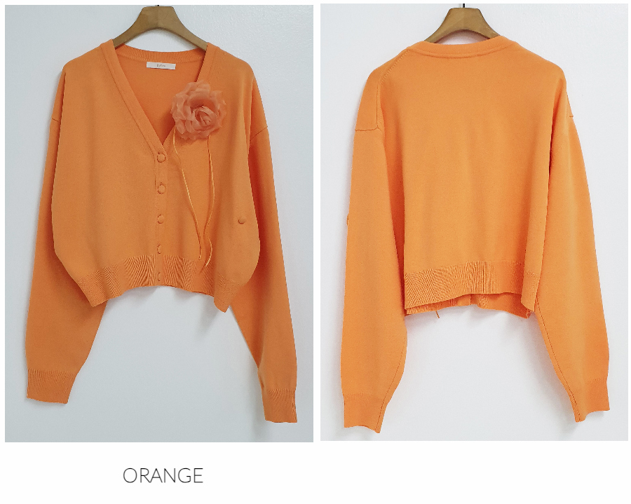 긴팔 티셔츠 오렌지 색상 이미지-S1L59