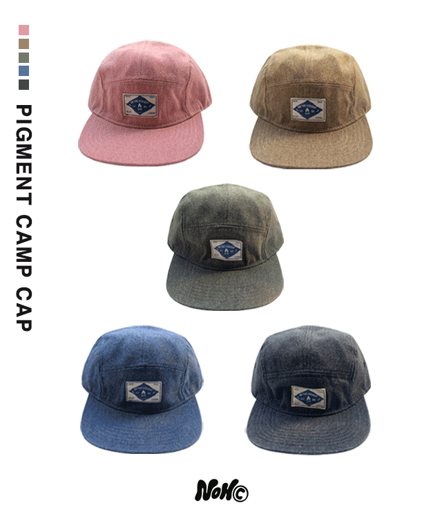 퍼티 피그먼트 캠프캡 모자 (5c)