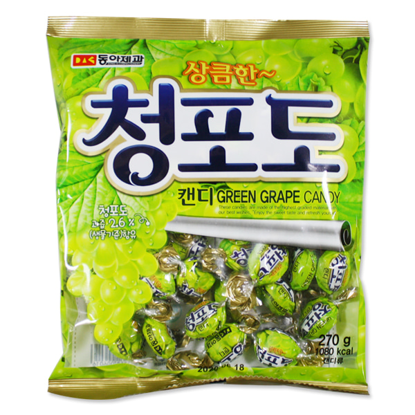 동아제과 청포도캔디 270g 1봉