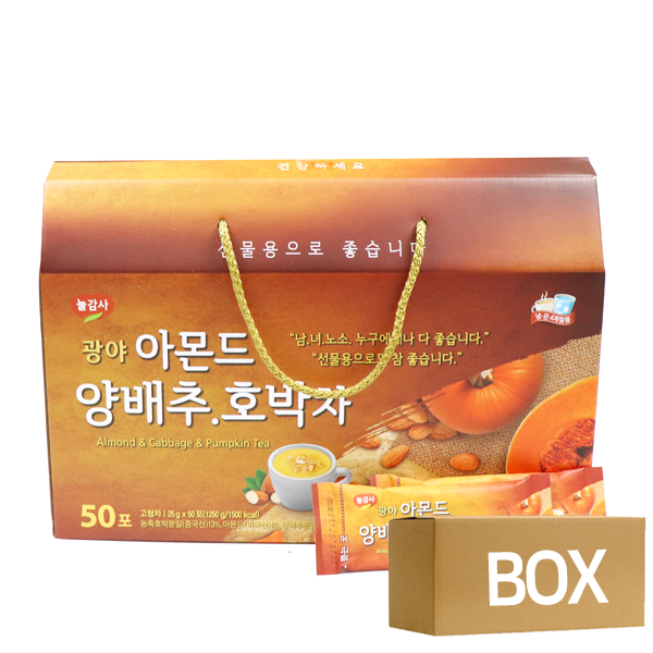 아몬드 양배추호박차(25gX40포)1000g X 5곽 1박스