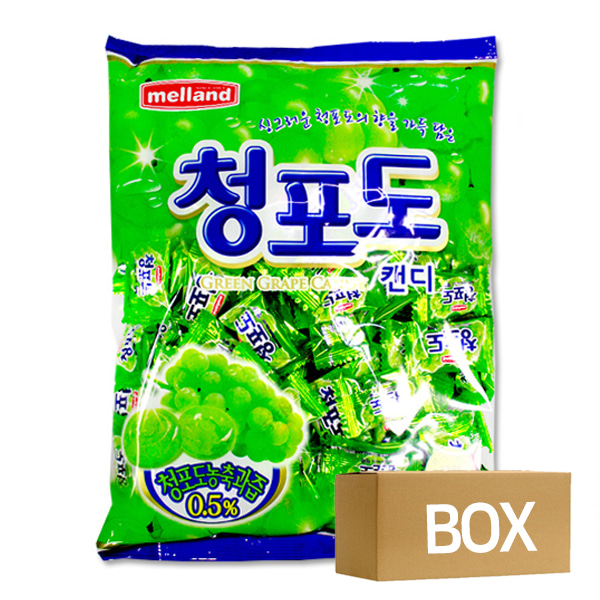 멜랜드 청포도캔디 520g 10봉 1박스