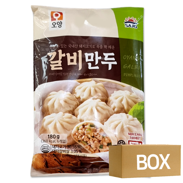 (냉동) 오양 갈비만두 180g X 20개입 1박스