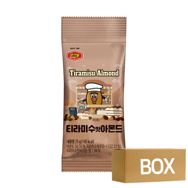 머거본 티라미수맛 아몬드 25g x 12개 6곽 1박스