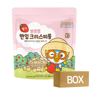 뽀로로 크리스피롤 딸기 60g X 20개 1박스