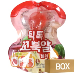 틱톡 꼬북알젤리포도 160g(80gx2개입)X6봉X6곽 1박스