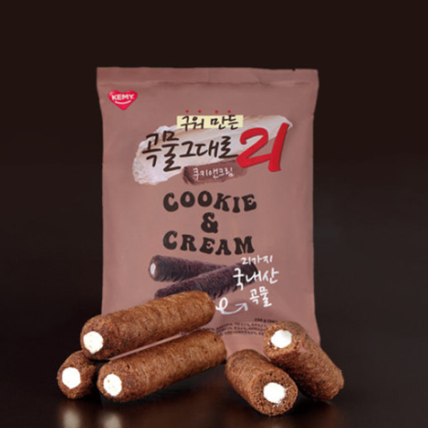 곡물그대로21 쿠키앤크림 480g / 곡물과자