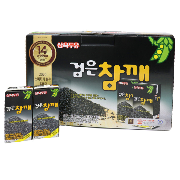 삼육 두유 검은참깨 190ml X 24팩 1곽