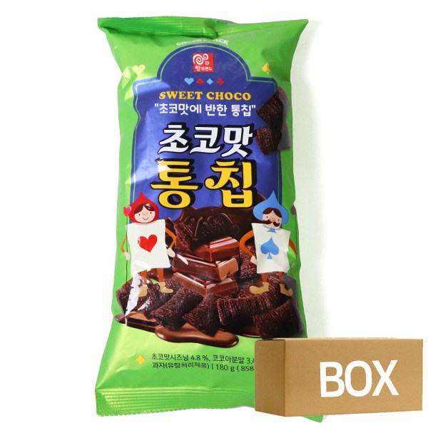 아리랑후드 초코맛통칩 180g X 12봉 1박스