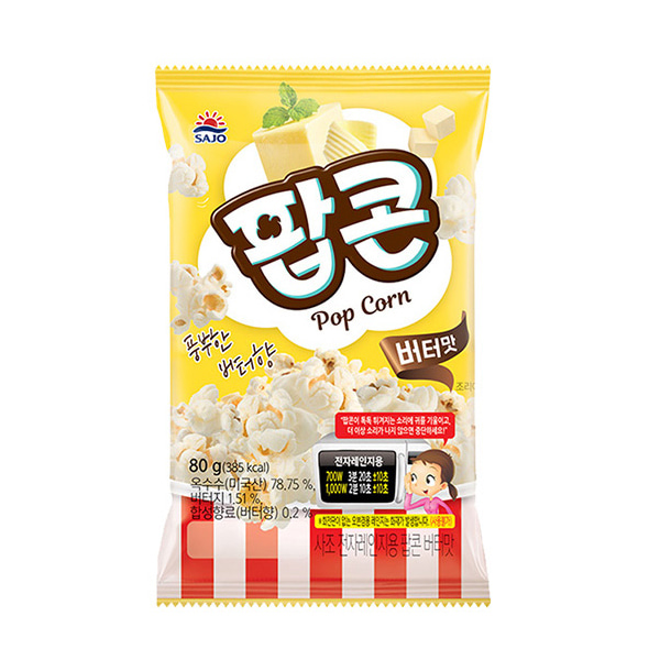 사조 팝콘 버터맛 160g(80gX2개) 1곽