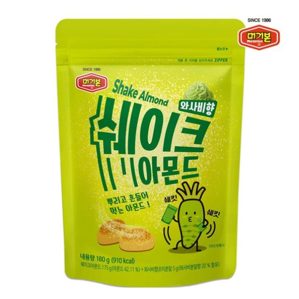 머거본 쉐이크 아몬드 와사비향 180g