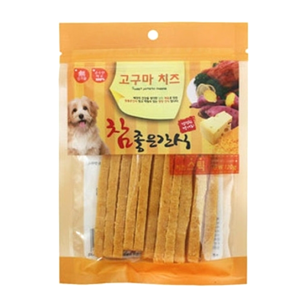 강아지 참좋은간식 고구마 치즈 스틱 120g