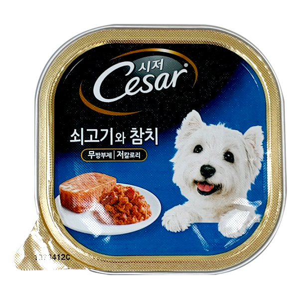 (강아지) 시저 쇠고기와 참치 100g