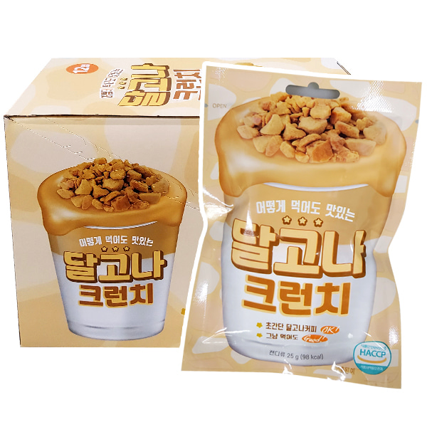 달고나 크런치 사탕 25g x 12개입 1곽