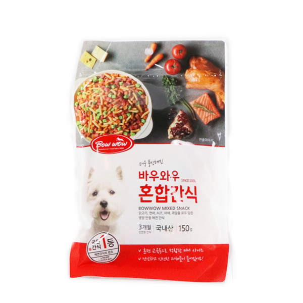 (강아지) 바우와우 혼합간식 150g