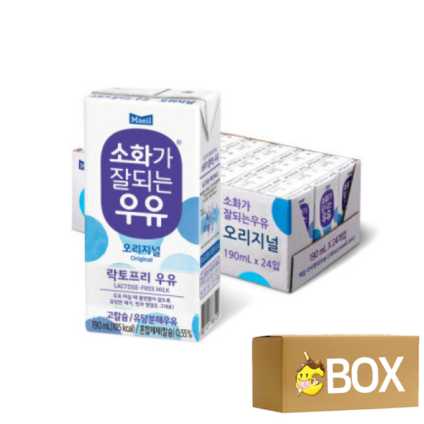 매일 소화가 잘되는 우유 오리지널 190ml X 24개 1박스