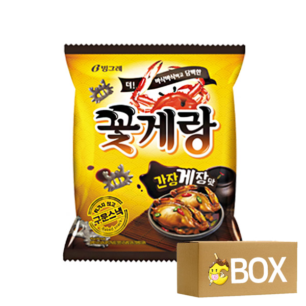 빙그레 꽃게랑 간장게장맛 70g X 16개 1박스