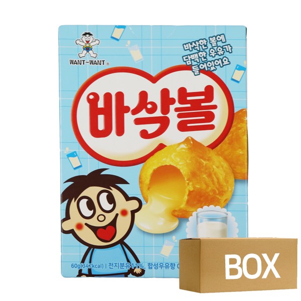 바삭볼 밀크 60g X 24개 1박스