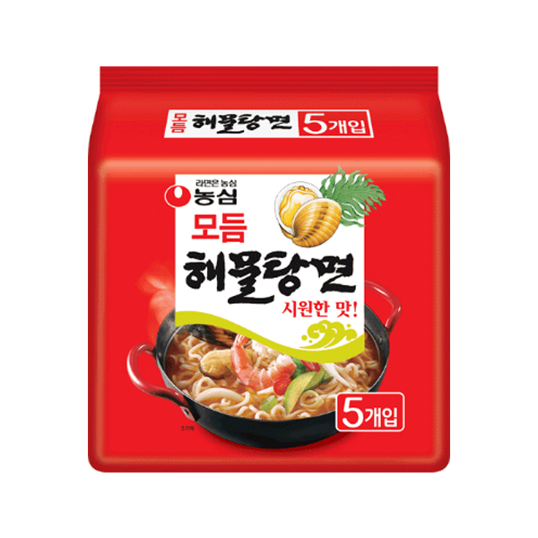 (2023-08-26) 농심 모듬해물탕면 125g X 5개입 1팩