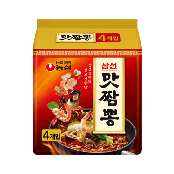 (임박할인 2023-07-18) 농심 맛짬뽕 130g X 4개입 1팩