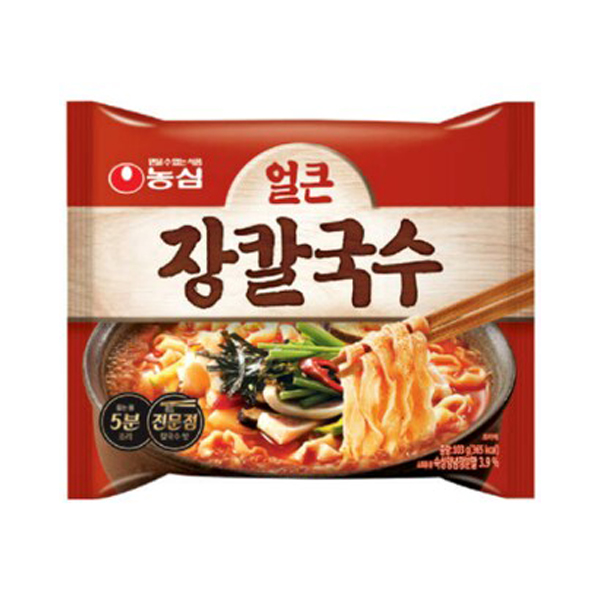 (임박할인 2023-08-09) 농심 얼큰 장칼국수 103g X 4개입 1팩