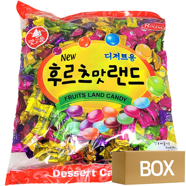 맛고을 후르츠맛랜드 과일캔디 2.4kg X 4개입 1박스