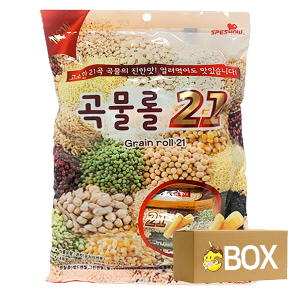 (유통기한 2024-02-14) 그레인 곡물롤 21 180g X 12봉 1박스