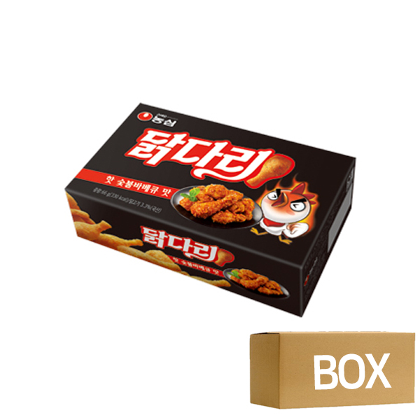 농심 닭다리핫숯불바베큐 66g X 20개 1박스