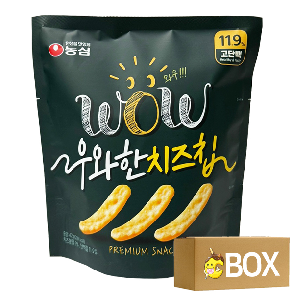 농심 우와한 치즈칩 42g X 12개입 1박스